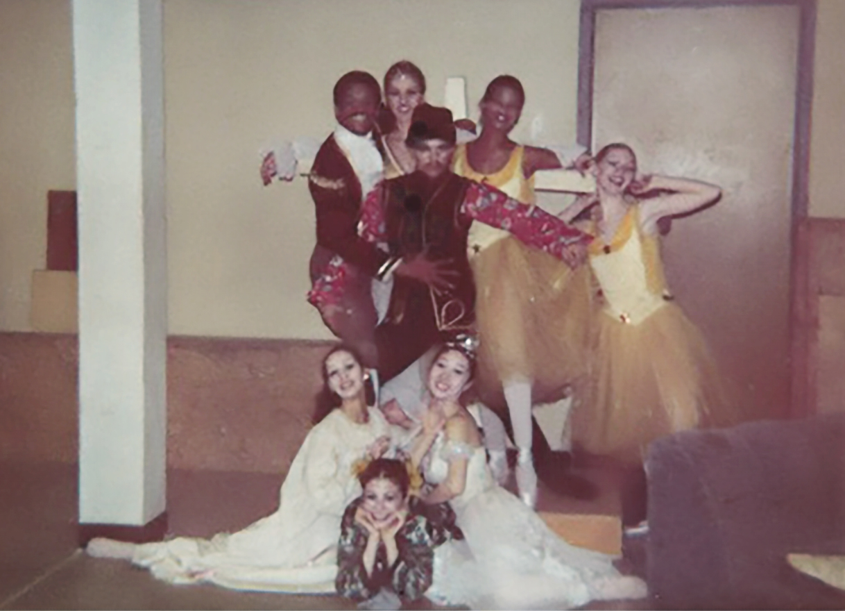 OBC Nutcracker dancers backstage
