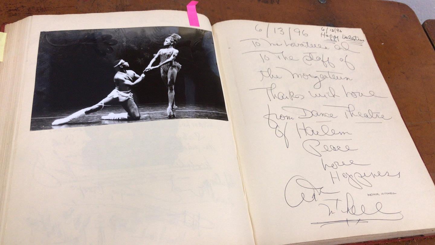 Charmaine Hunter Scrapbook-Arthur Mitchell message