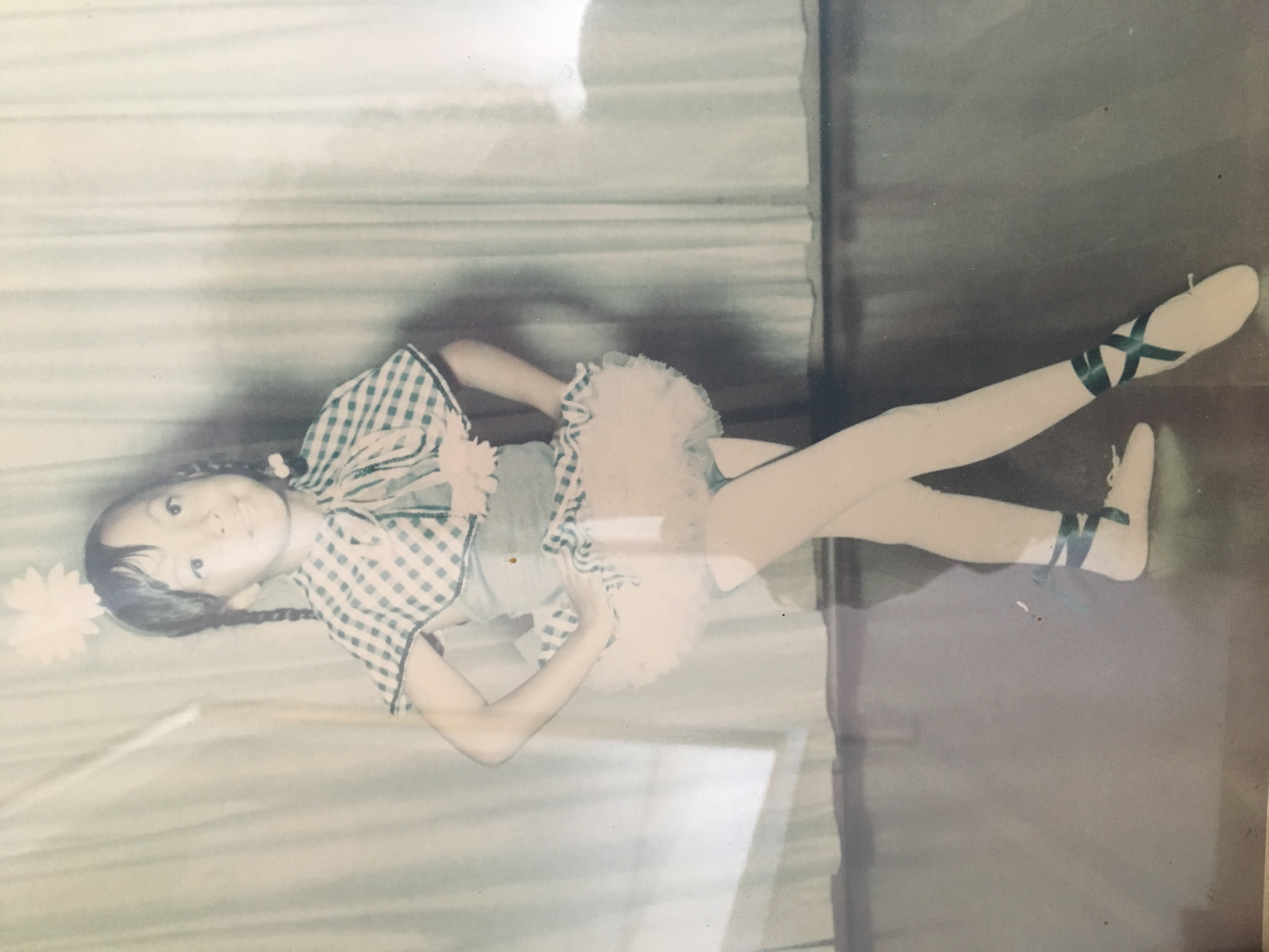 Judy Tyrus in costume for her first photoshoot as a ballet dancer