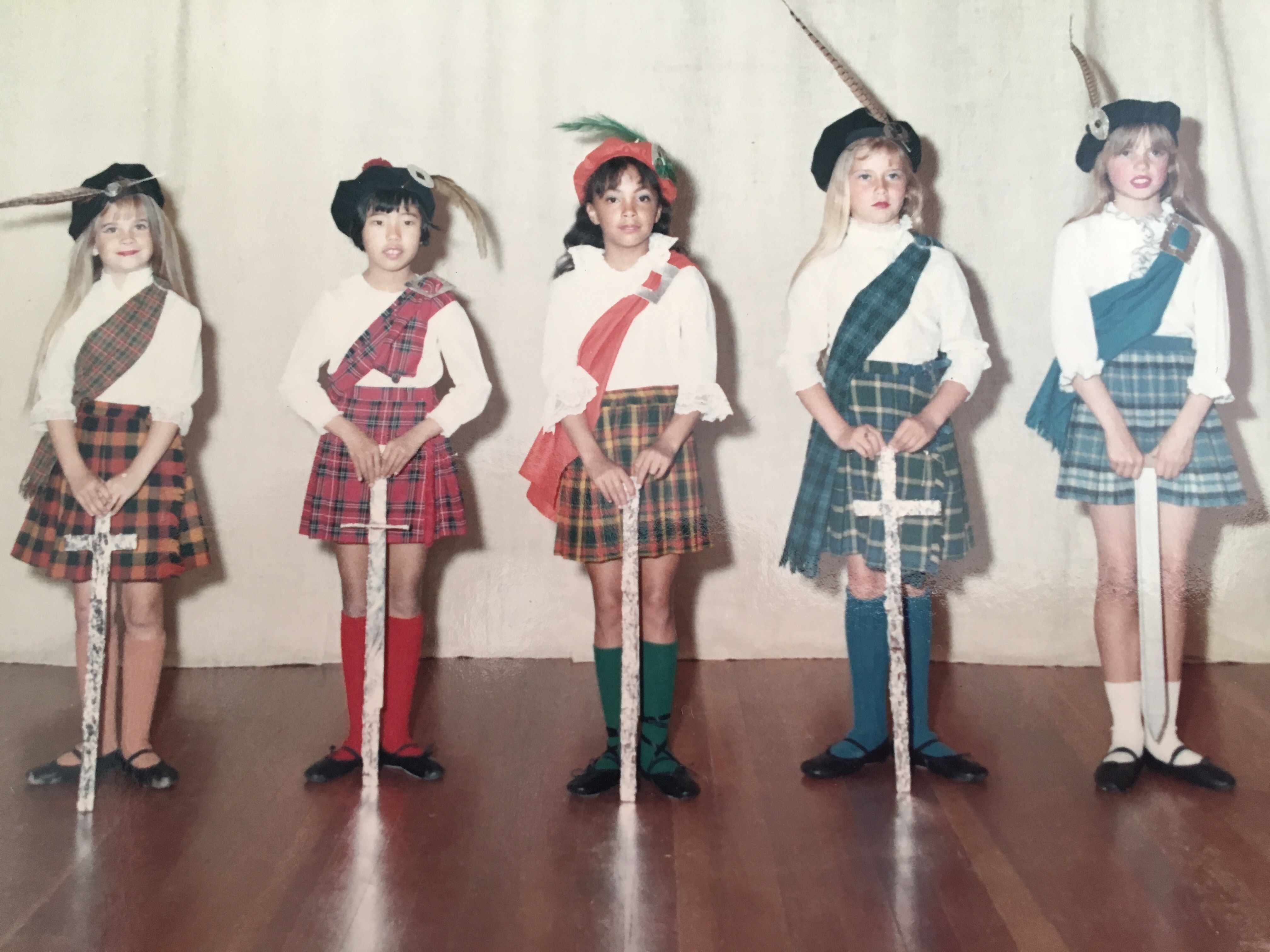 Dancers in a photoshoot for Evelyn Zurfluh's, "Scottish Dance" 