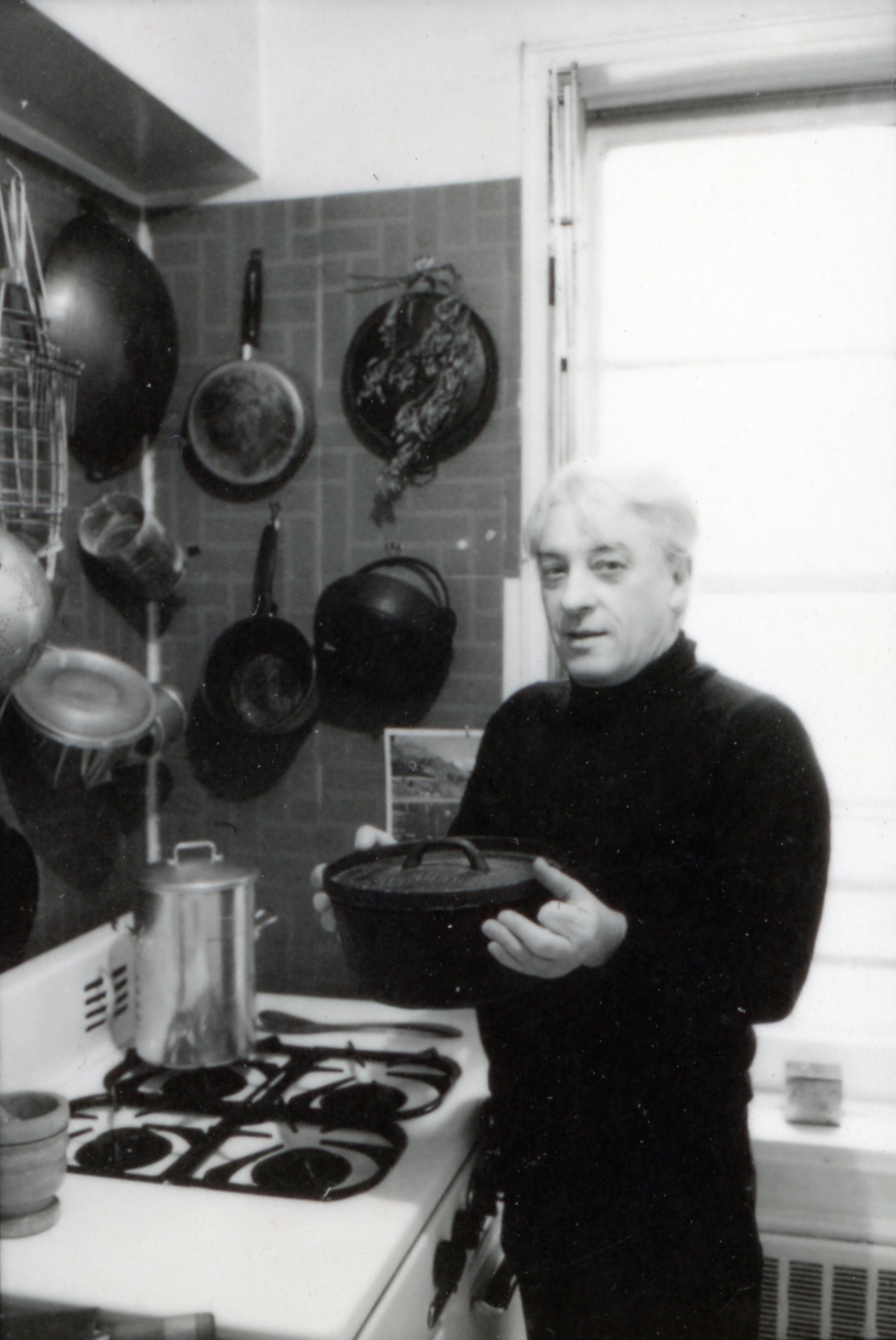 Karel Shook in his kitchen