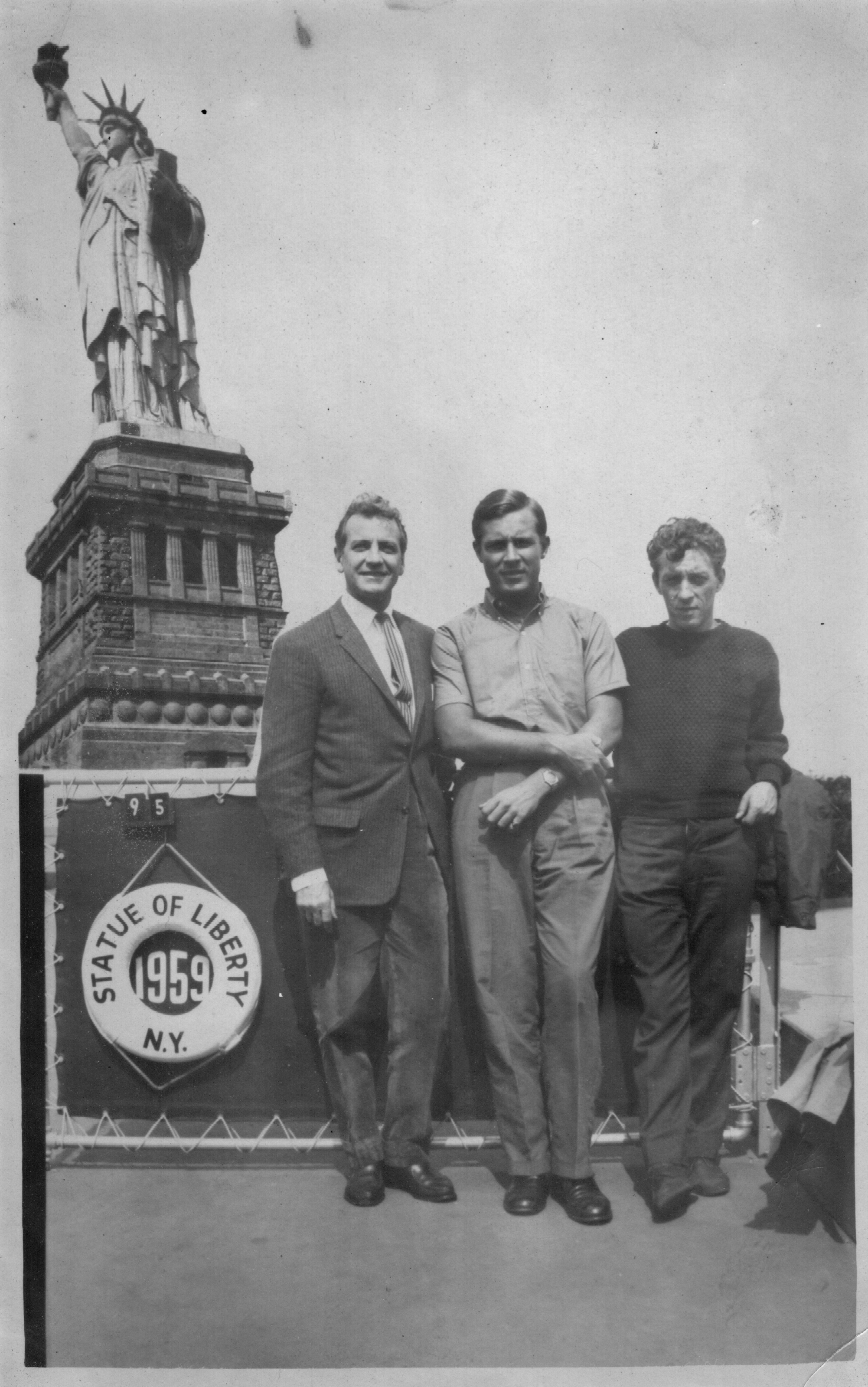 Karel Shook at the Statue of Liberty