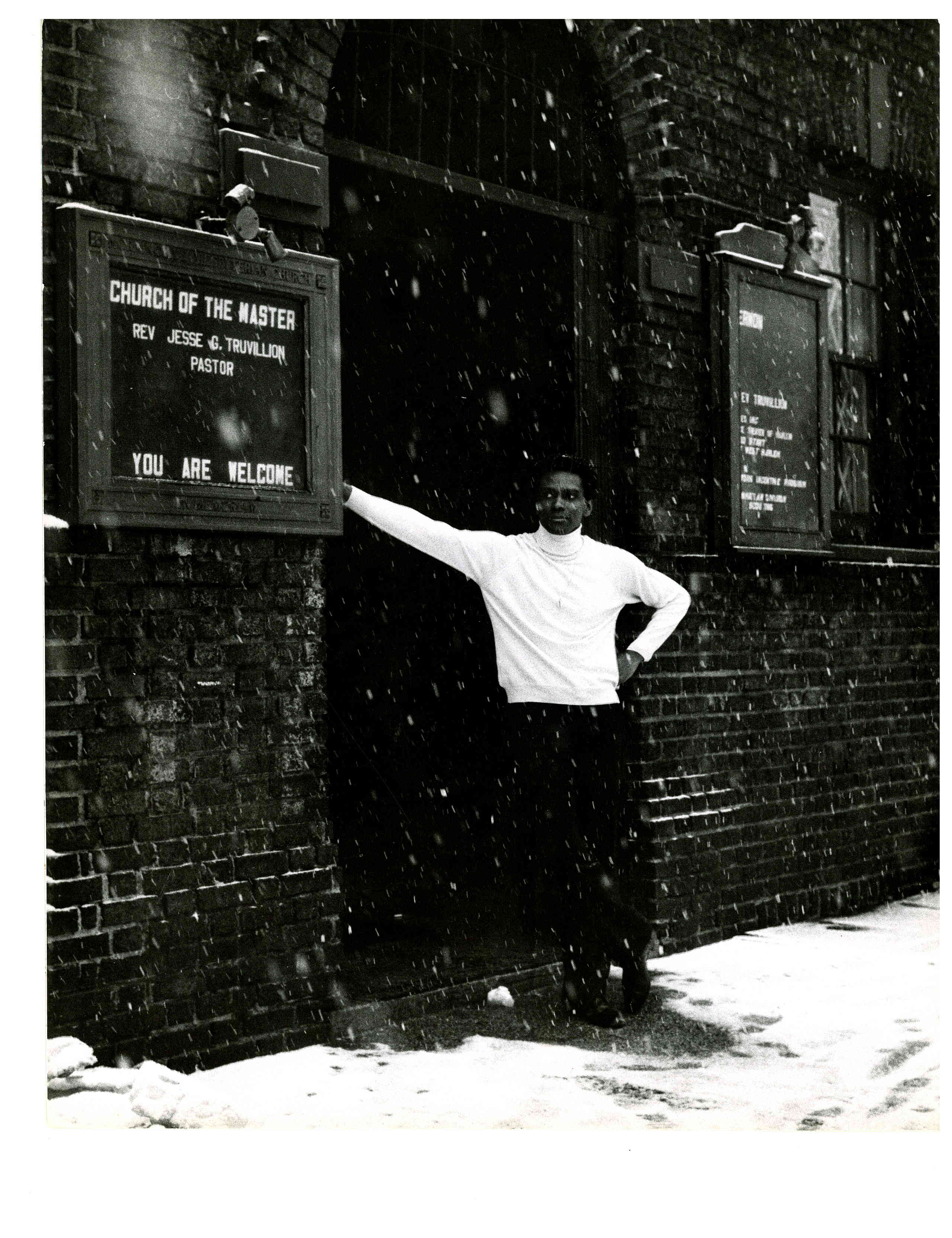 ArthurMitchell in front of Church of the Master