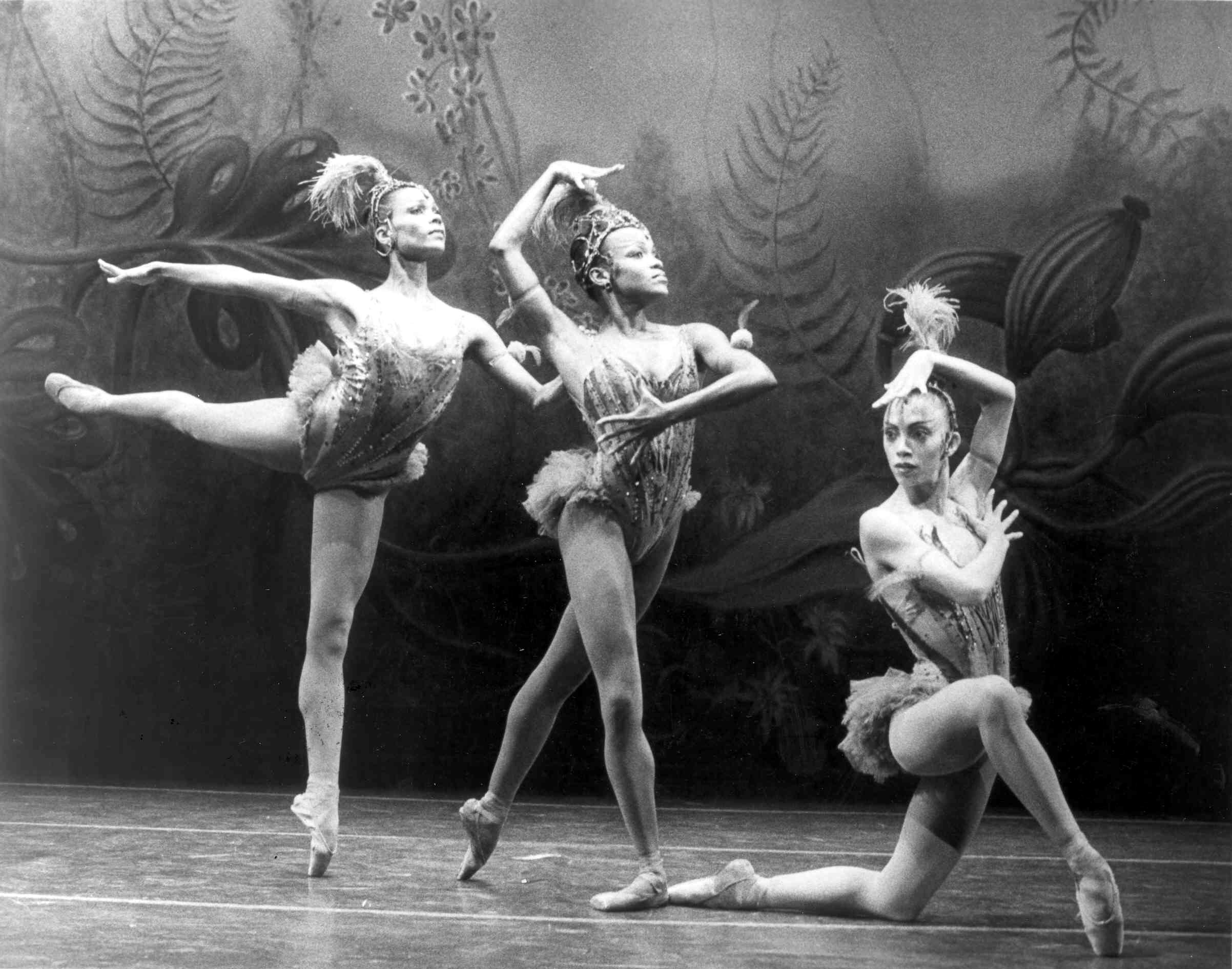 Portrait of Three Dance Theatre of Harlem "Firebirds"
