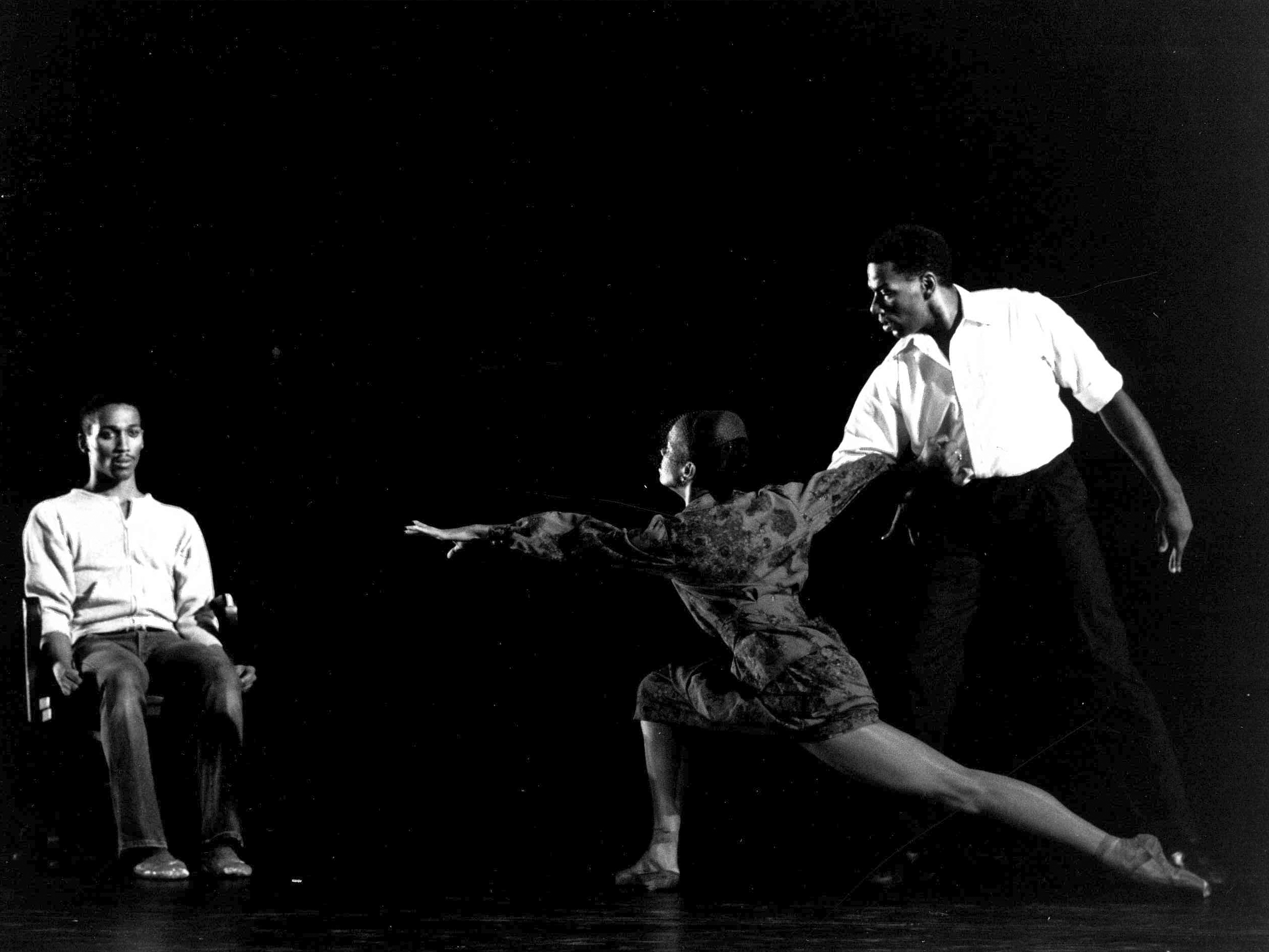 Tyrone Brooks, Lowell Smith and Lorraine Graves in "Equus"