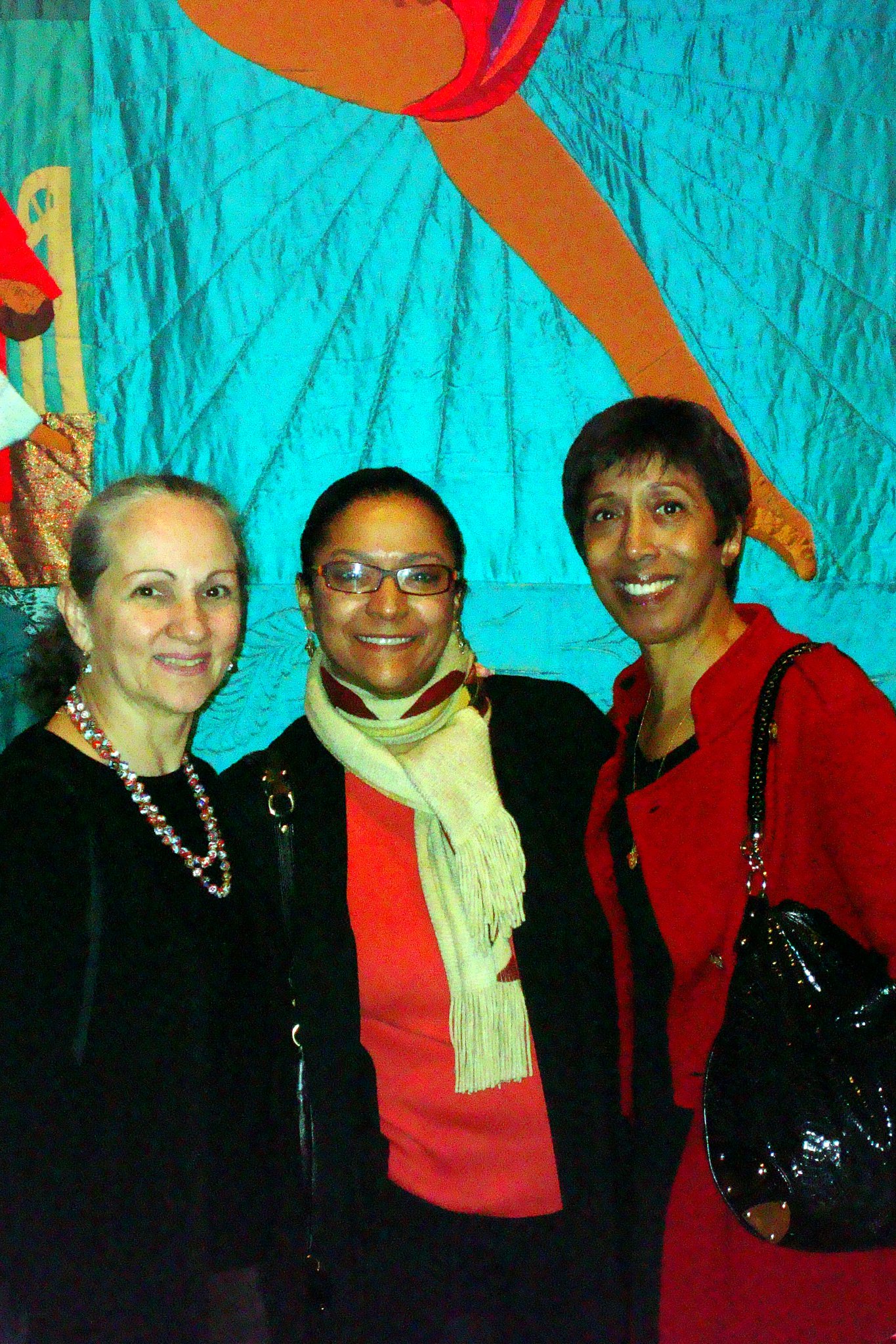 Ana Marie Forsythe, Melanie Person, Denise Jefferson,  at the California African American Museum