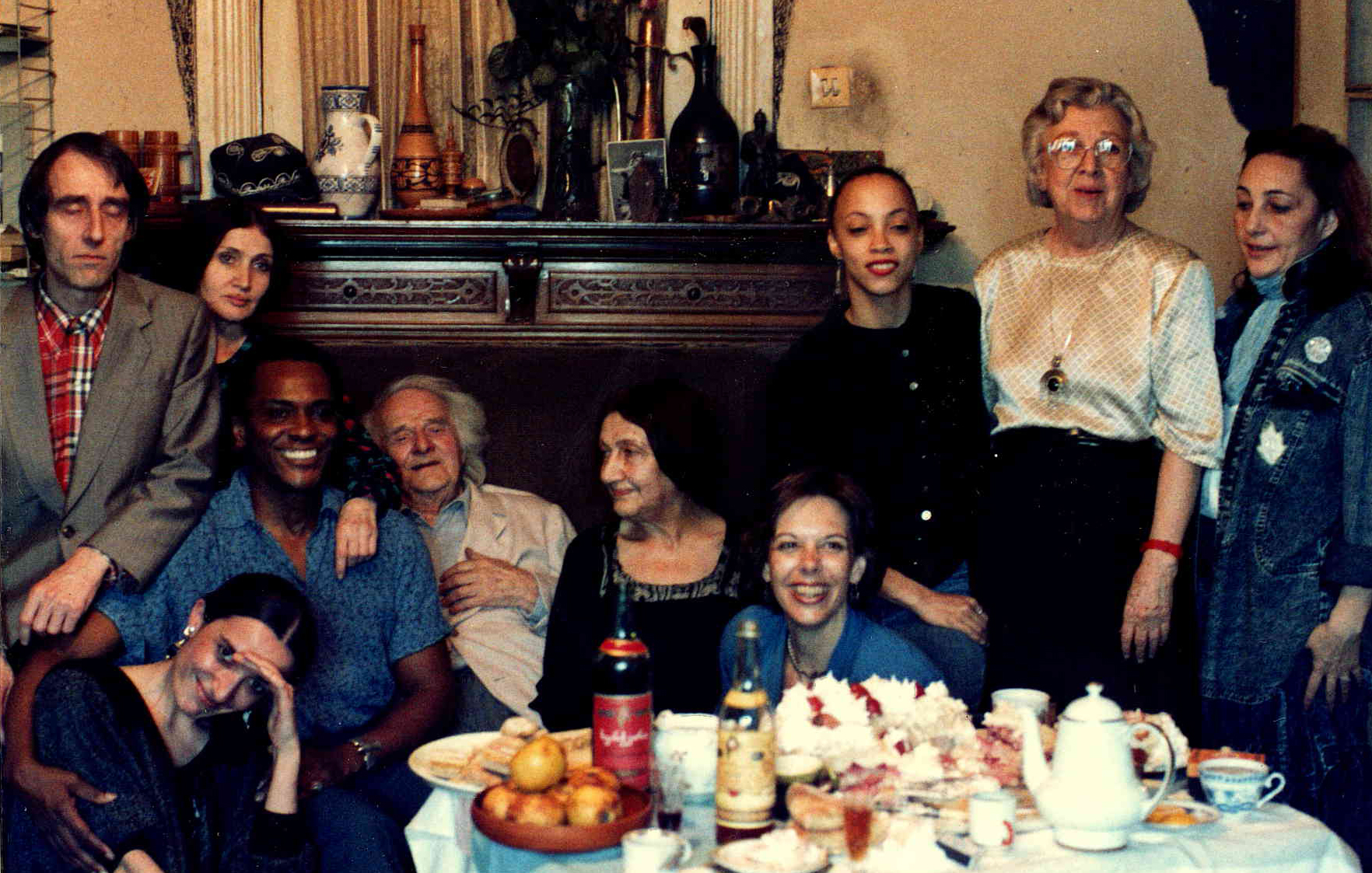 Arthur Mitchell at Balanchine's brothers' home in the Soviet Union