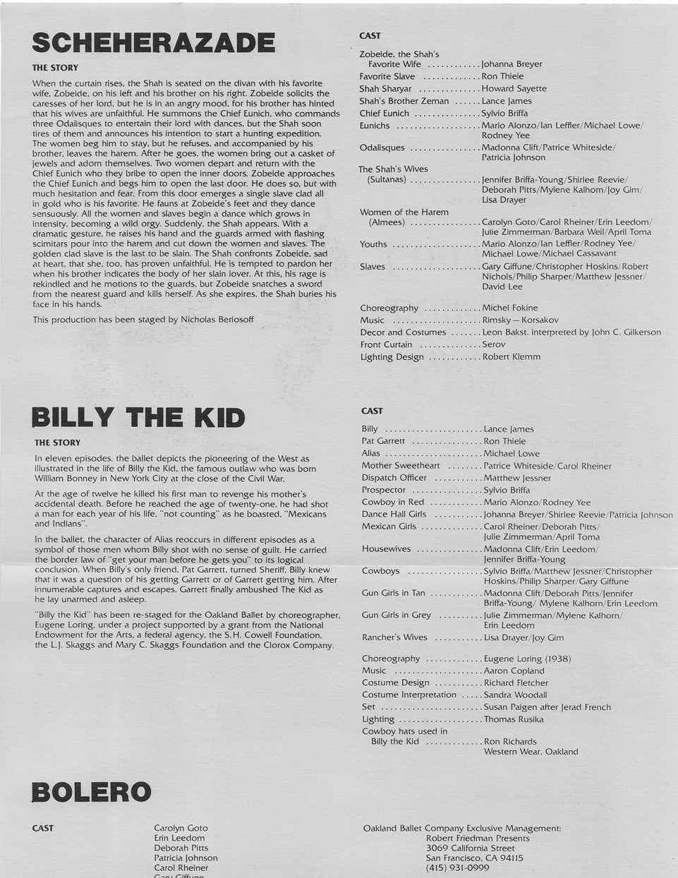 Program Details - OBC/La Miridia